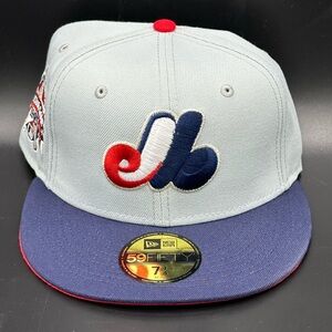 New Era 59Fifty Cap Hat Montreal Expos 1995 All Star Game Grey Size 7 1/4 NEW